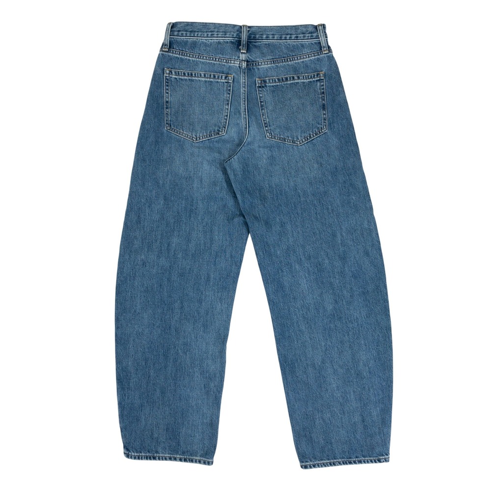 Gap Barrel High Rise Jeans Womens Size 27 4R Indigo Blue Denim Tapered Leg - Picture 9 of 16